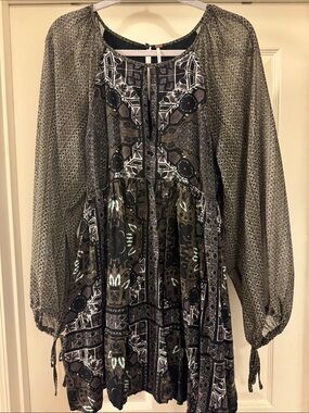free people hearts are wild mini dress Free People Hearts Are Wild Embroidered Mini Dress